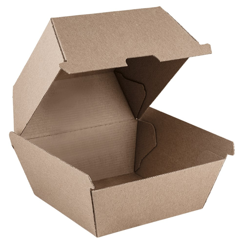 Kraft Burger Box – Regular Size 250pcs (1)