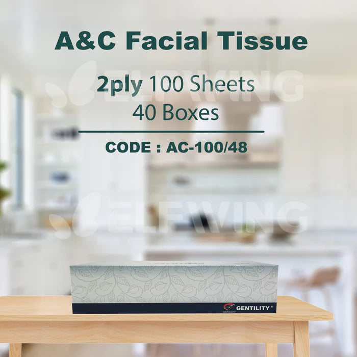 2Ply Premium Facial Tissue 100 Sheets 48 Boxes (1)