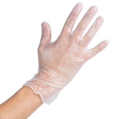 Vinyl Gloves Powder free Clear 100pcs (10)