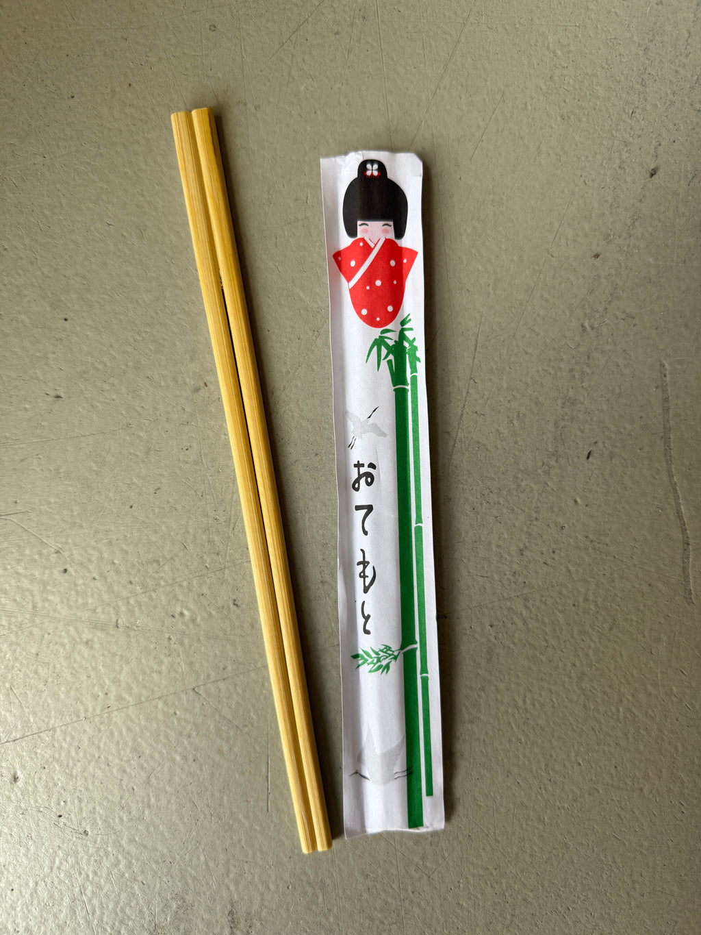Bamboo chopsticks 21cm with paper cover 100pcs (20)
