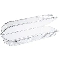 PCCLong Plastic Clear Container hinged Long 4000pcs (1)
