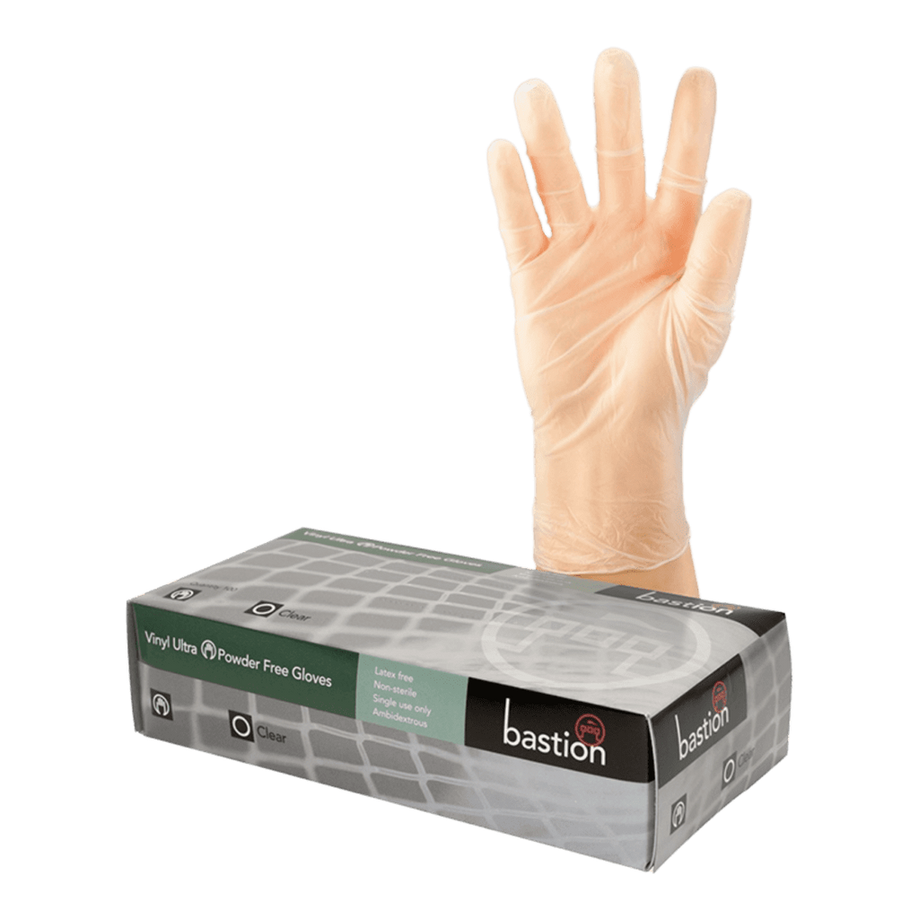 Vinyl Gloves Powder free Clear 100pcs (10)