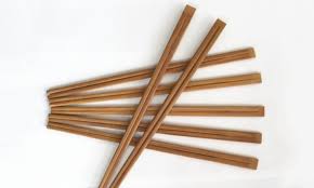 Smoked bamboo Brown chopsticks No cover 24cm 100pcs (30)