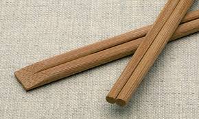 Smoked bamboo Brown chopsticks No cover 24cm 100pcs (30)