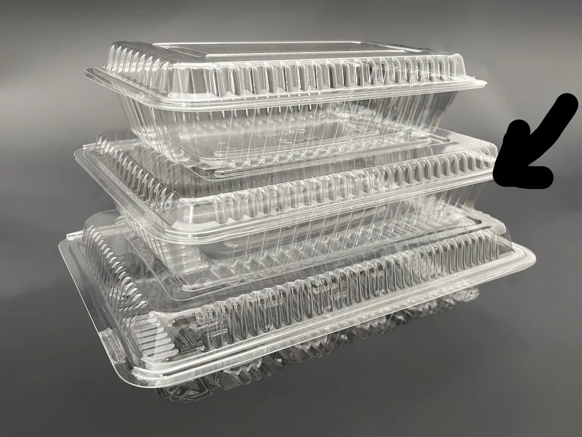 PCCL – Plastic Clear Container hinged Large 100pcs (20)