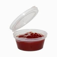 1.5oz 35ml Hinged Sauce Container 50sets (20)