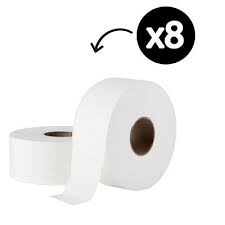 Premium Jumbo toilet paper for dispenser 300m 8rolls (1)