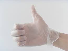 Vinyl Gloves Lightly Powdered Clear 100pcs (10)