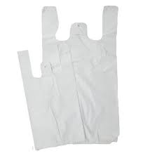 Plastic Reusable White Plastic Singlet Carry Bags (1)